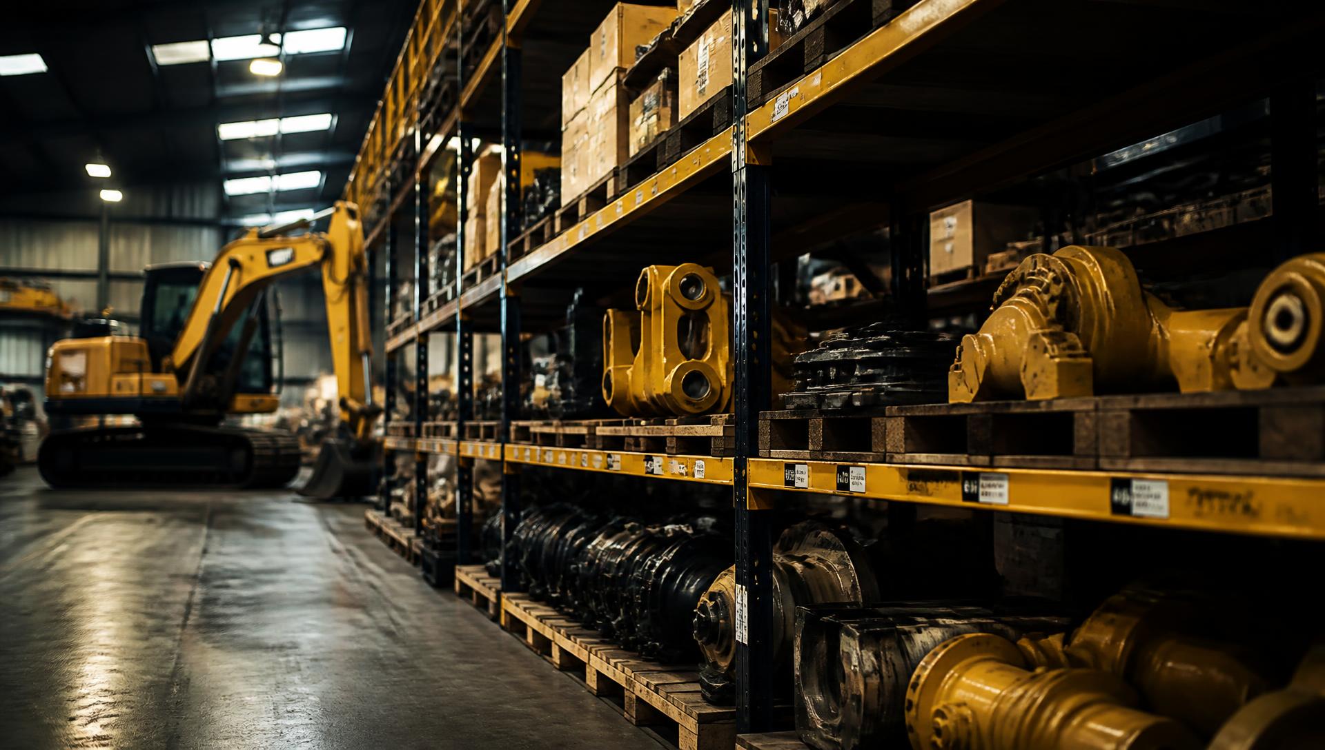 Genuine JCB spare parts stocked in the US Earthmovers warehouse